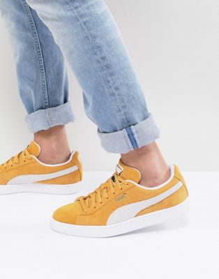 Puma Suede Classic Sneakers In Yellow 