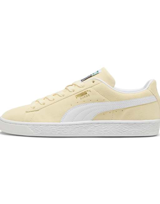 Puma Suede classic sneakers in yellow, 3 of 4