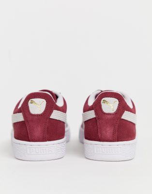 puma suede platform uomo rosse