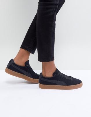 black puma suede asos