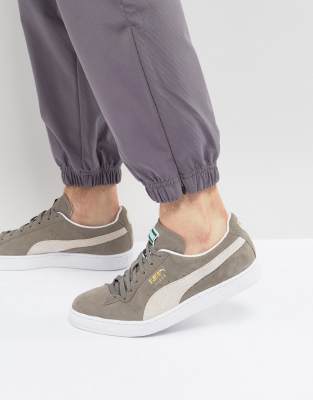 puma suede classic trainers in grey