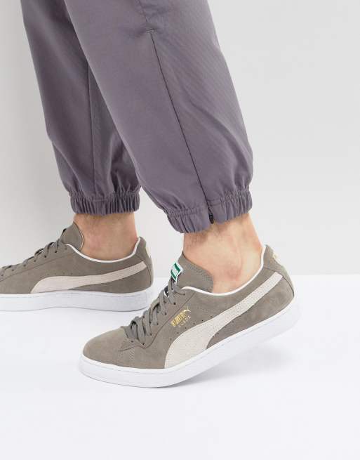 Grey puma store suede womens