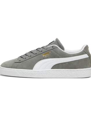  Suede classic trainers in light grey