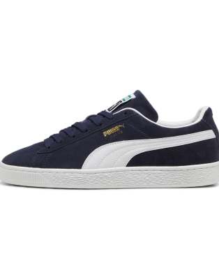  Suede classic trainers in navy