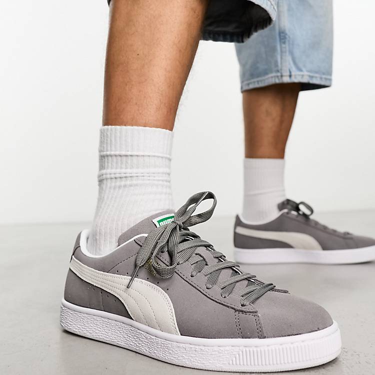 Puma Suede sneakers in with white detail | ASOS