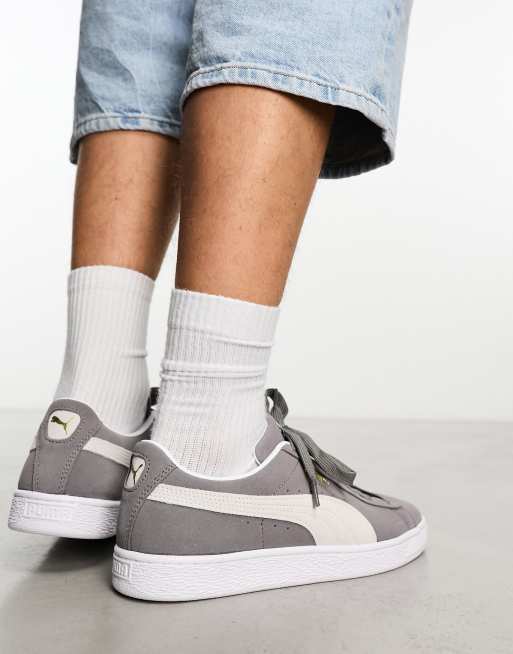 Puma Suede Classic XXI sneakers in dark gray with white detail | ASOS