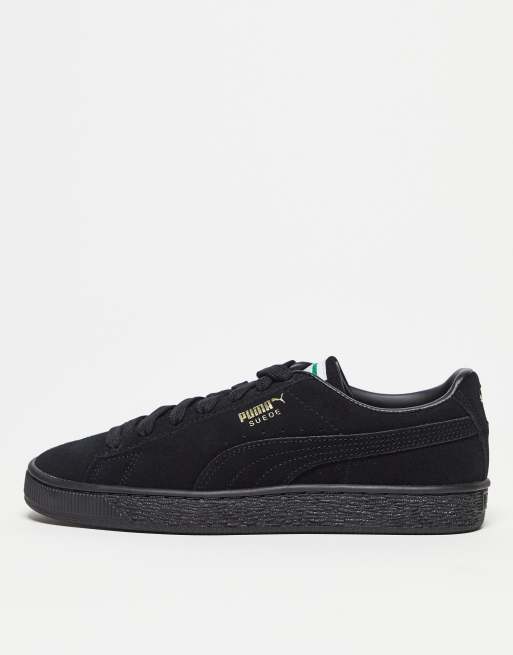 Puma suede shop black gold