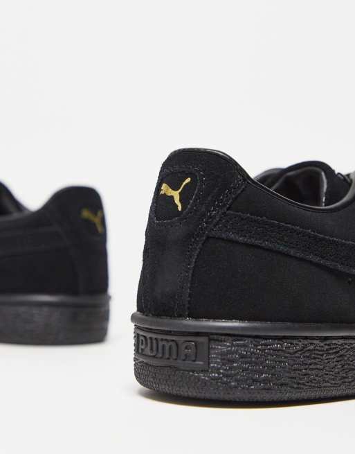 All black deals suede puma shoes