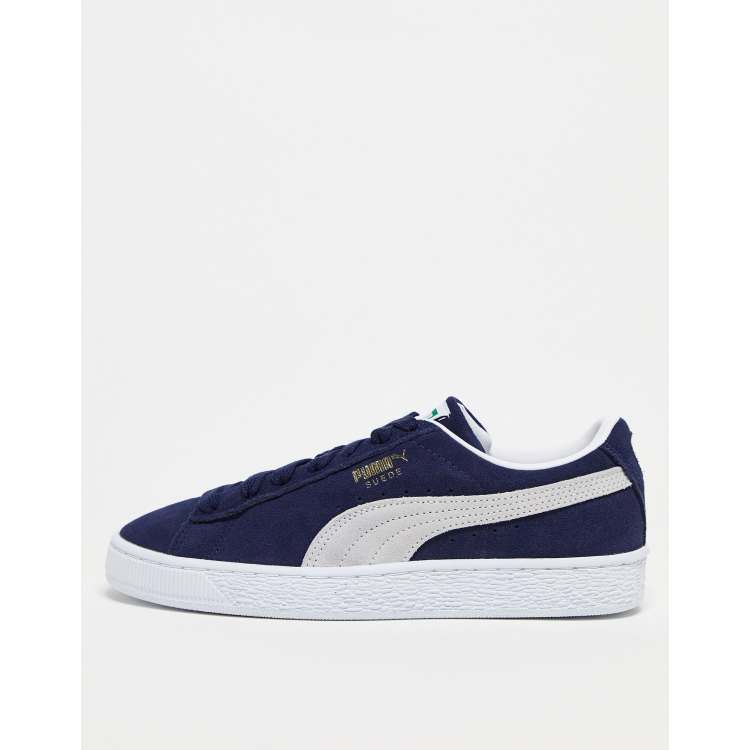 Navy puma shop suede womens