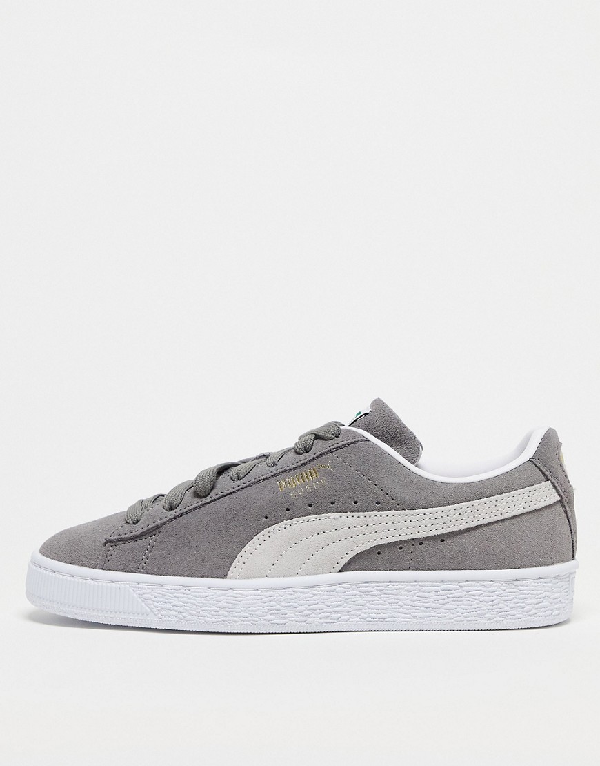 Puma Suede Classic XXI trainers in grey and white