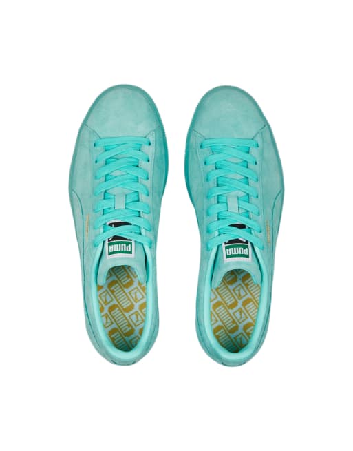 Turquoise puma sale suede