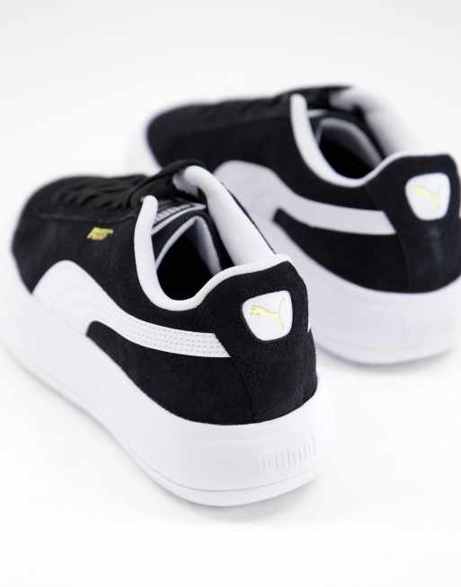 Puma suede plateforme noir best sale