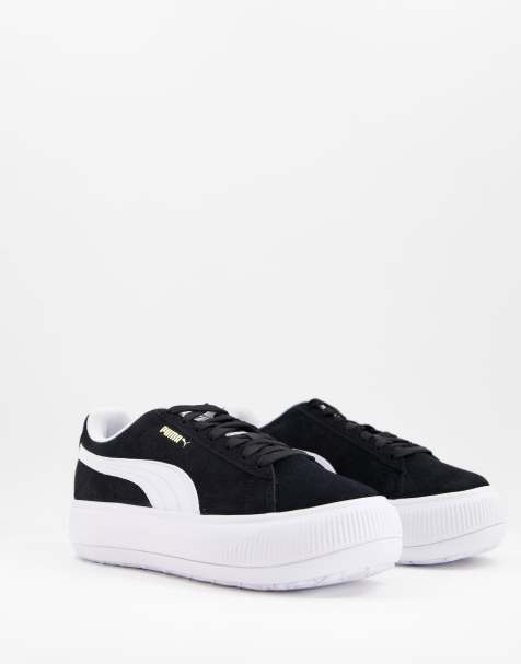 Black and white pumas women's hotsell