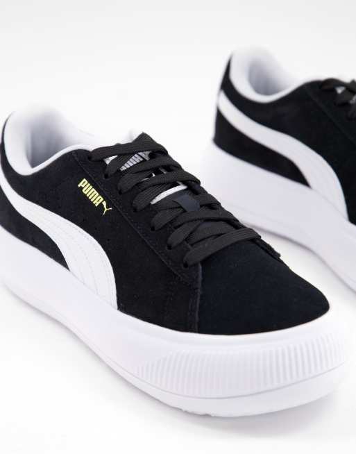 Puma suede cheap platform black