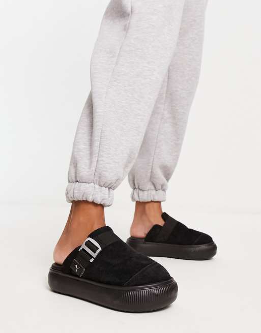 PUMA Suede - Mayu - Sorte mules