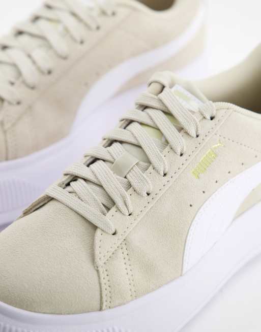 Cream puma sales trainers