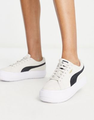 Puma Suede Mayu trainers in marshmallow-White