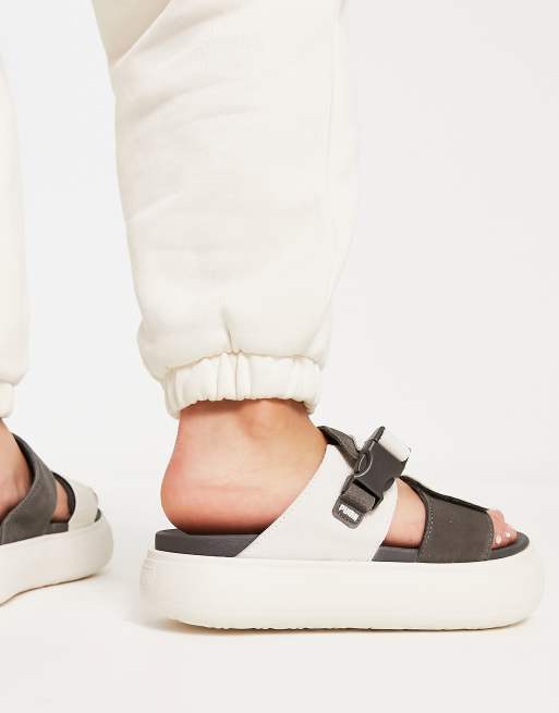 ◆mayu◆ PUMA Suede – Mayu – Zamszowe sandały w kolorze złamanej