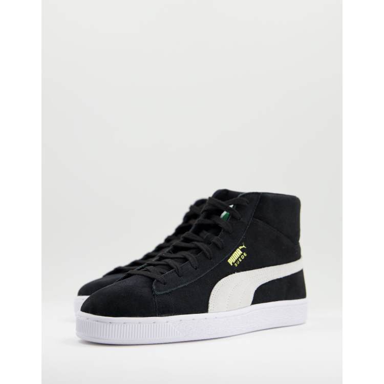 PUMA Suede mid sneakers in black ASOS