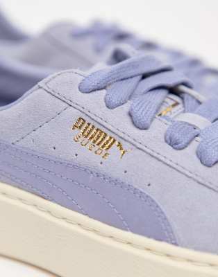 puma suede platform satin trainer