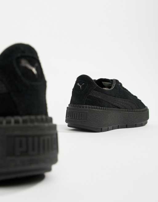 Puma suede deals platform mens