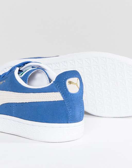 Puma best sale suede blauw