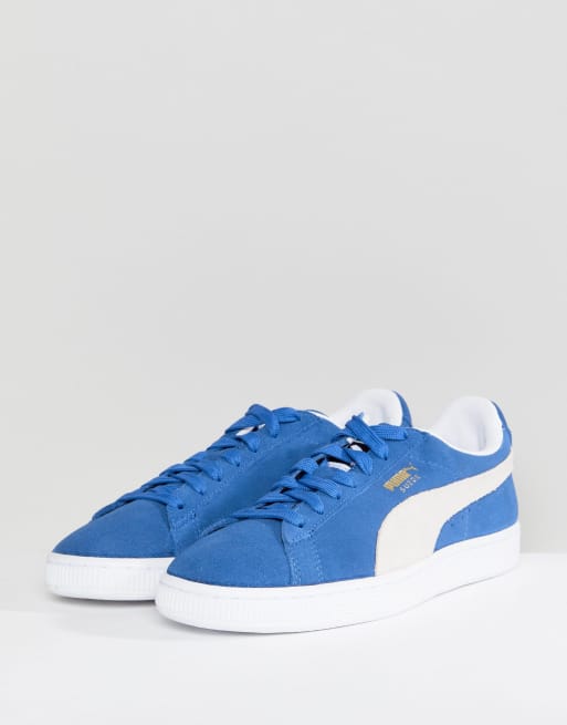 Blue on sale suede pumas