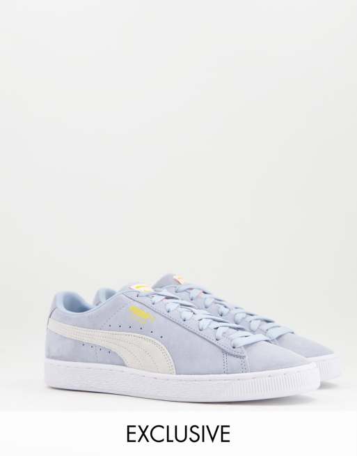 Puma Suede - Sneakers in lichtblauw met gebroken wit, Exclusief bij ASOS 