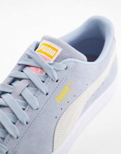 Light blue best sale puma suede