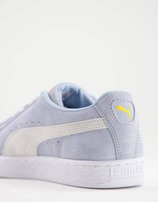 powder blue suede pumas
