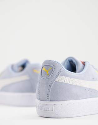 powder blue suede pumas
