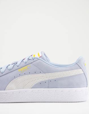 powder blue suede pumas