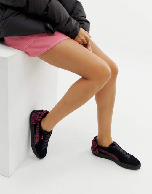 erectie Minimaal onthouden Puma Suede X Barbie Black Sneakers | ASOS