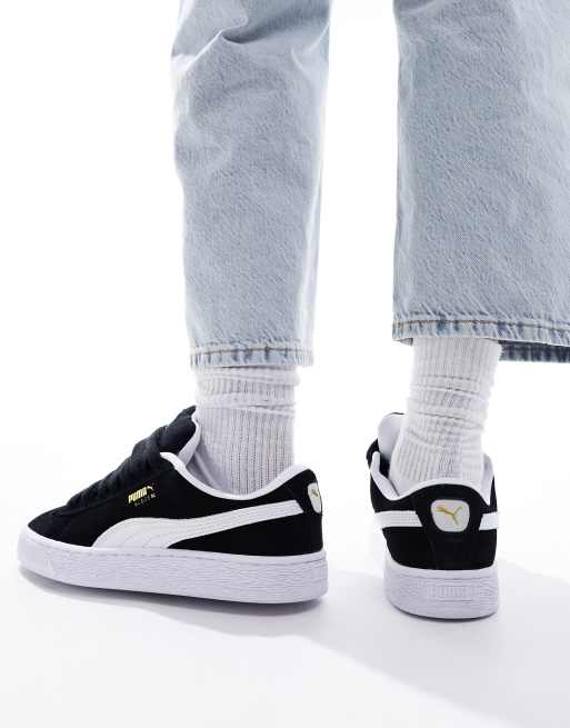 Puma suede best sale noir et blanc