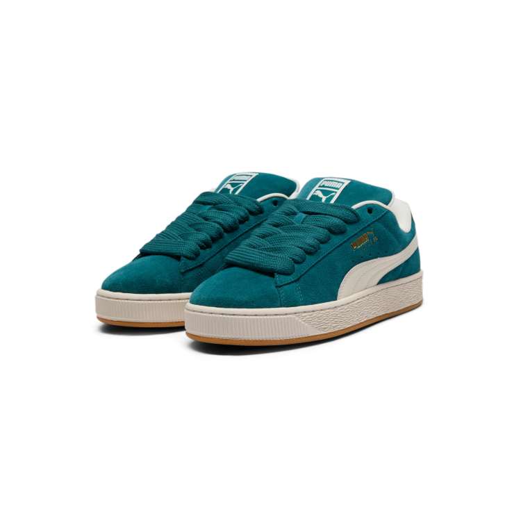 PUMA Suede XL Levels sneakers in green and white ASOS