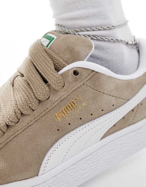 PUMA Suede – XL – Sneaker in Eichenbraun und Weiß, 4 von 5