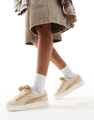 PUMA Suede - XL - Sneaker in Hellbraun und Beige-Brown