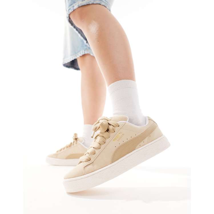 PUMA Suede XL sneakers in beige ASOS