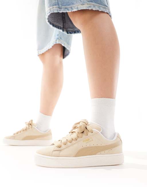 PUMA Suede XL sneakers in beige ASOS