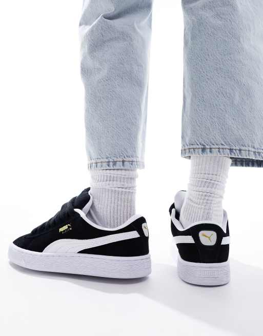 PUMA Suede XL sneakers in black and white, 3 of 4