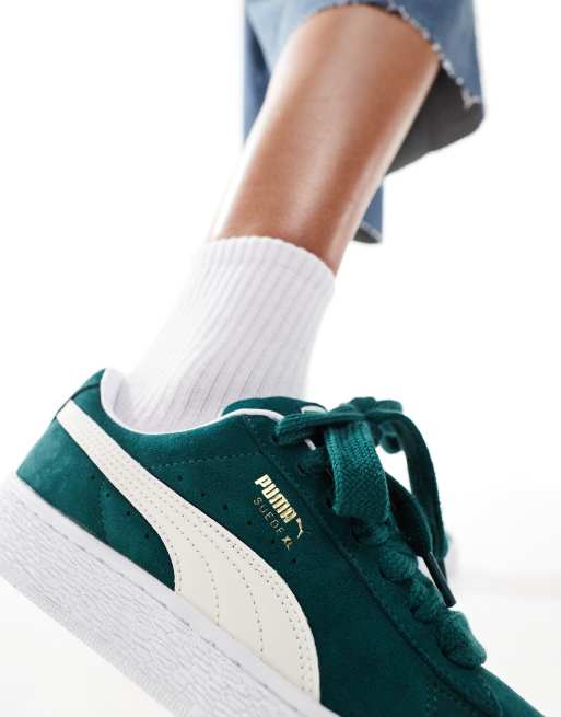 Puma suede all green hotsell