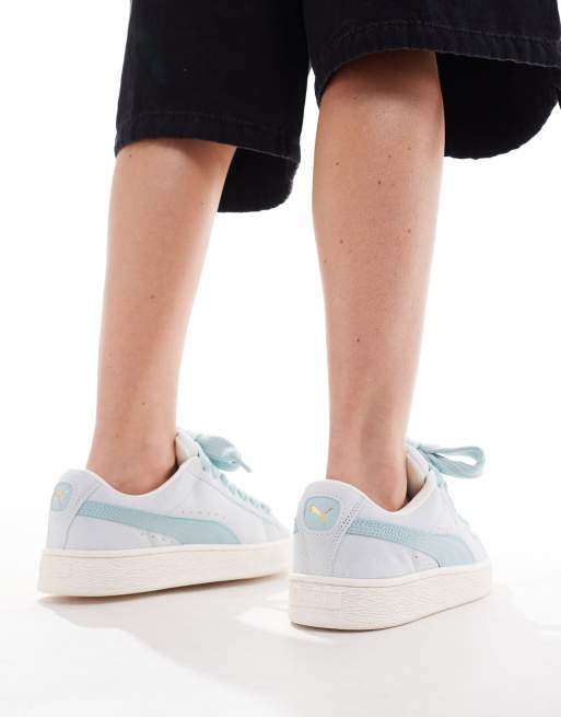 Puma suede platform bleu online