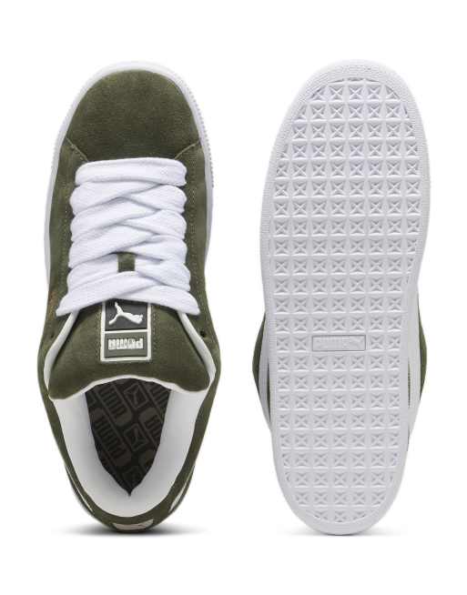 Olive green sale suede pumas