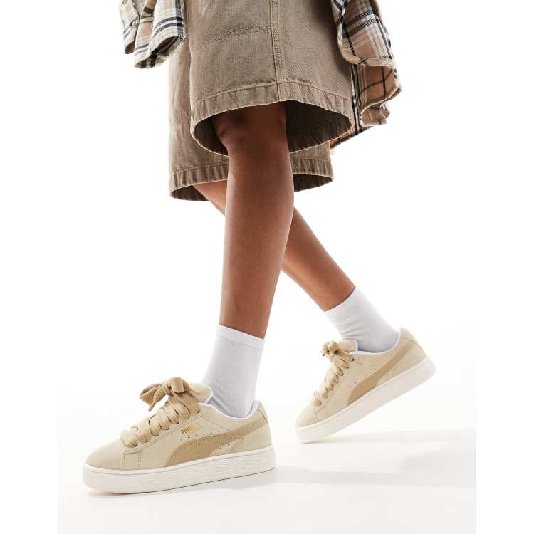 PUMA Suede XL sneakers in tan and beige ASOS