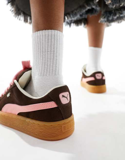 Puma suede platform store pink