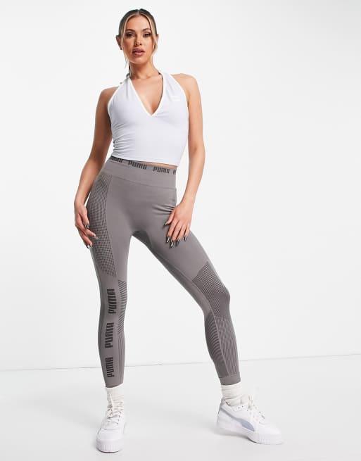 Puma summer resort halterneck top in pale blue, 4 of 4