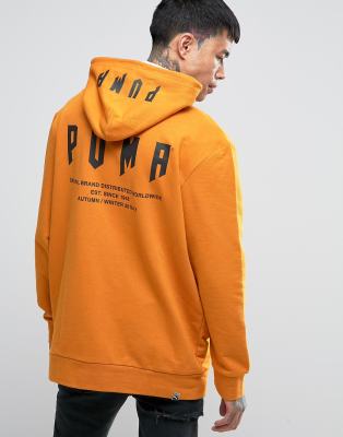 orange puma hoodie