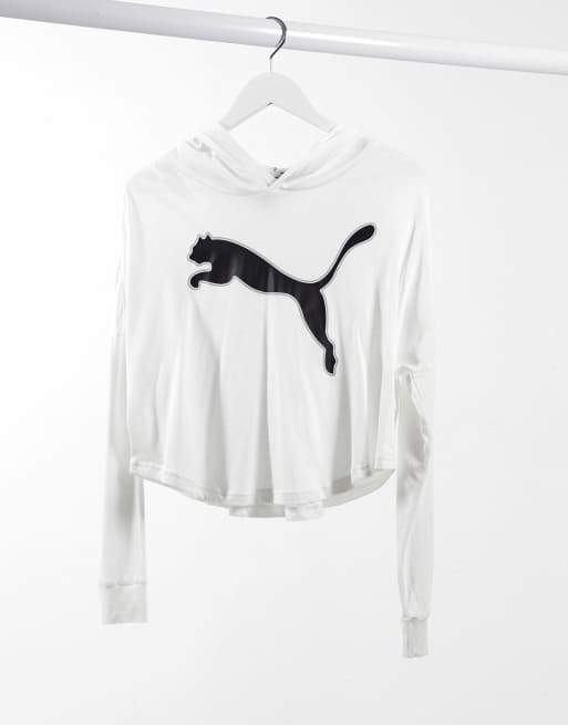 sweat blanc puma