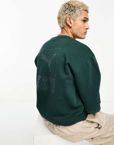 Puma - Sweat avec imprimé safari au dos - Vert - view 1