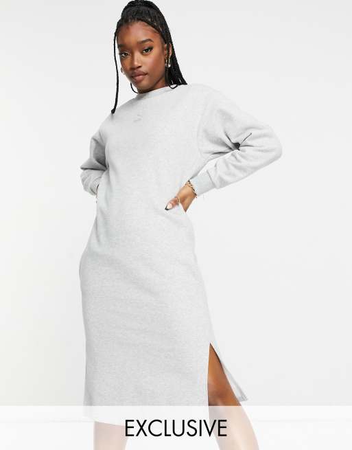 Download Puma sweatshirt dress in gray | ASOS